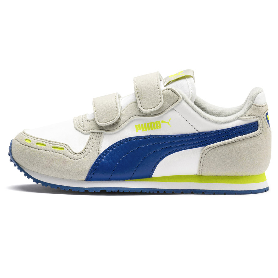 Buty dla dzieci Puma Cabana Racer SL V PS beżowo-niebieskie 360732 77 - obrazek 4