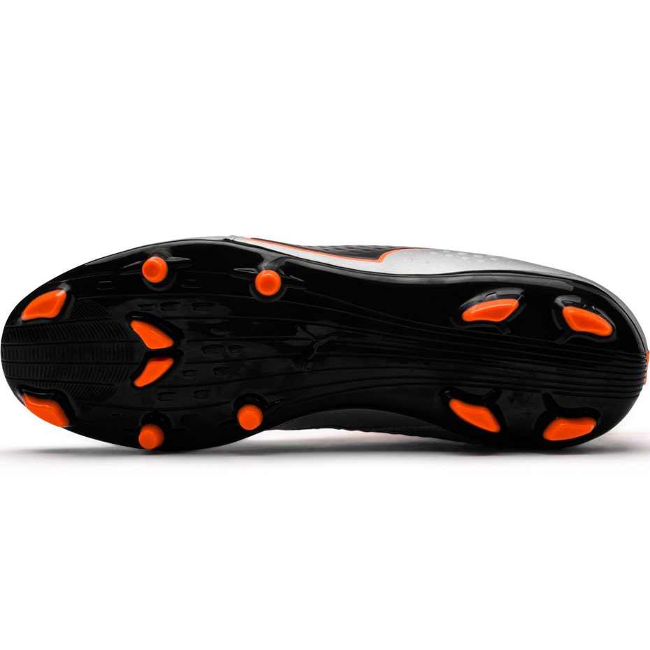 Buty piłkarskie Puma One 3 Lth FG szaro-pomarańczowe 104743 01 - obrazek 5