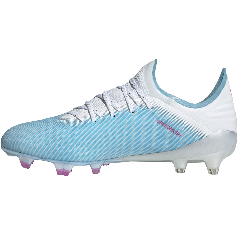 Buty piłkarskie adidas X 19.1 FG niebiesko białe F35316 - obrazek 2