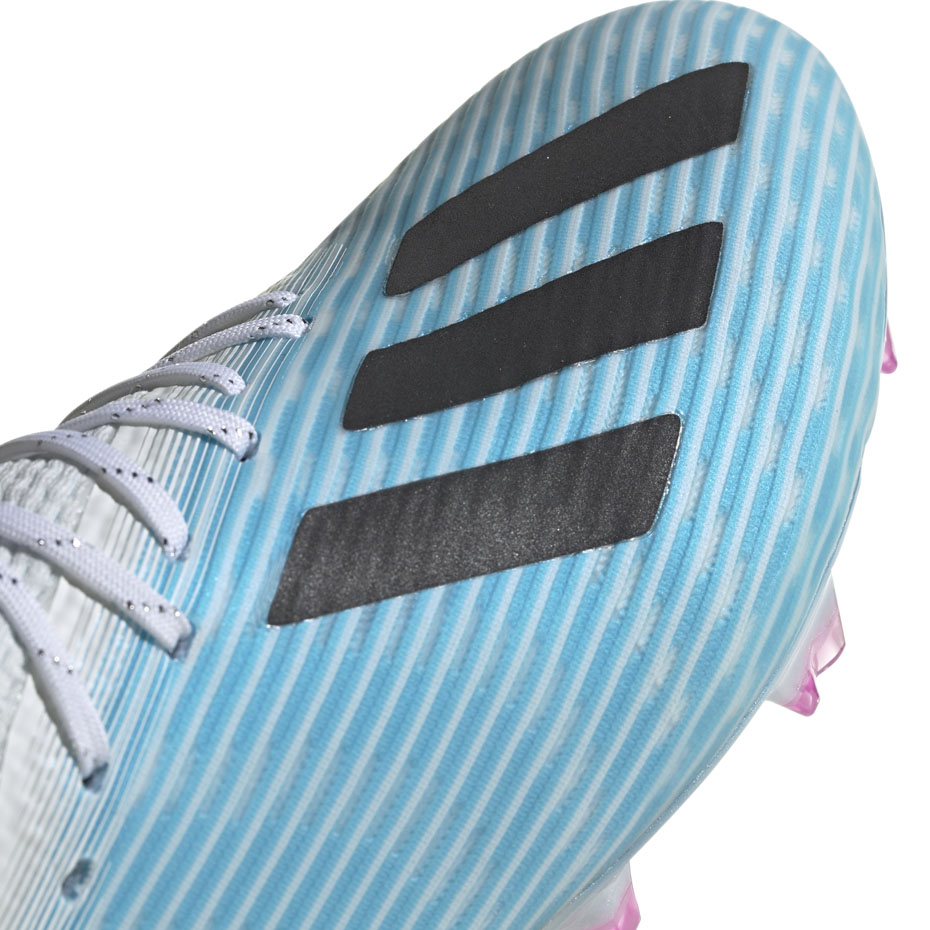 Buty piłkarskie adidas X 19.1 FG niebiesko białe F35316 - obrazek 4