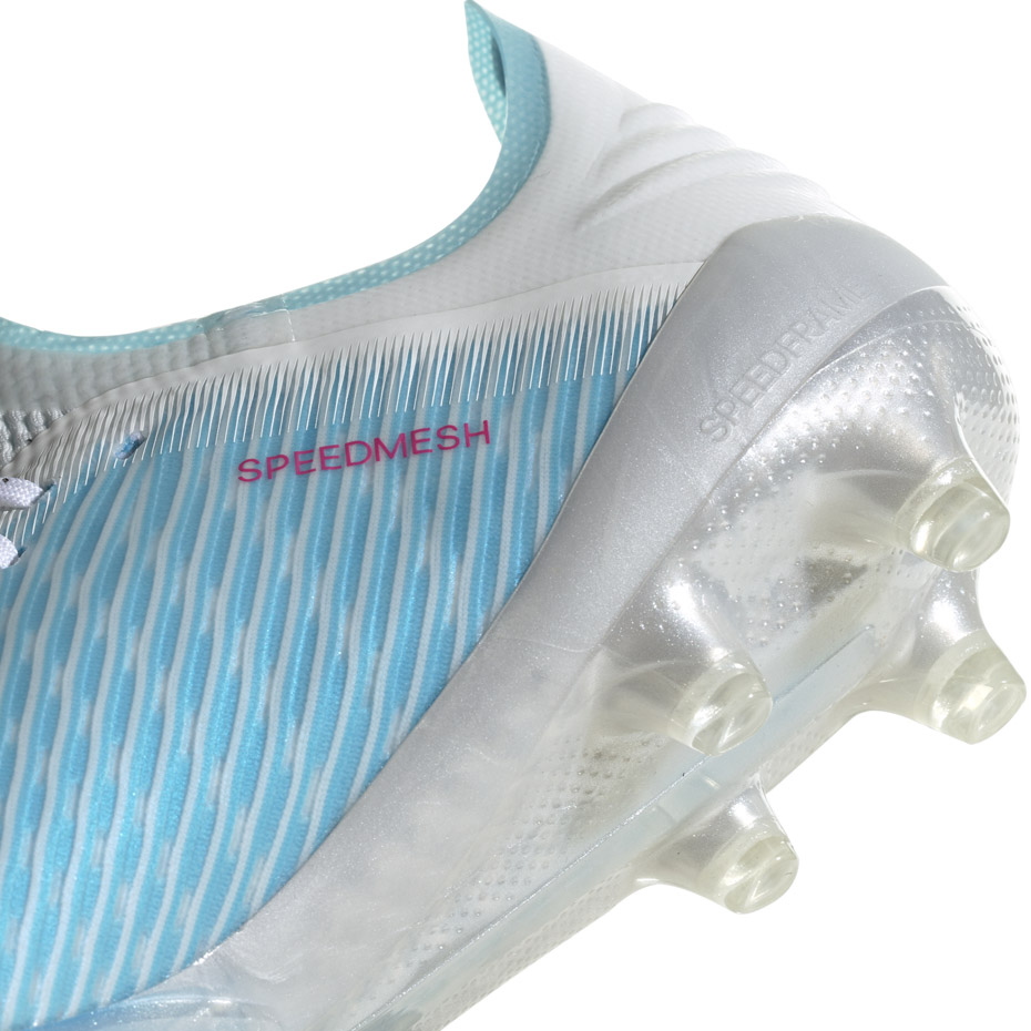 Buty piłkarskie adidas X 19.1 FG niebiesko białe F35316 - obrazek 5