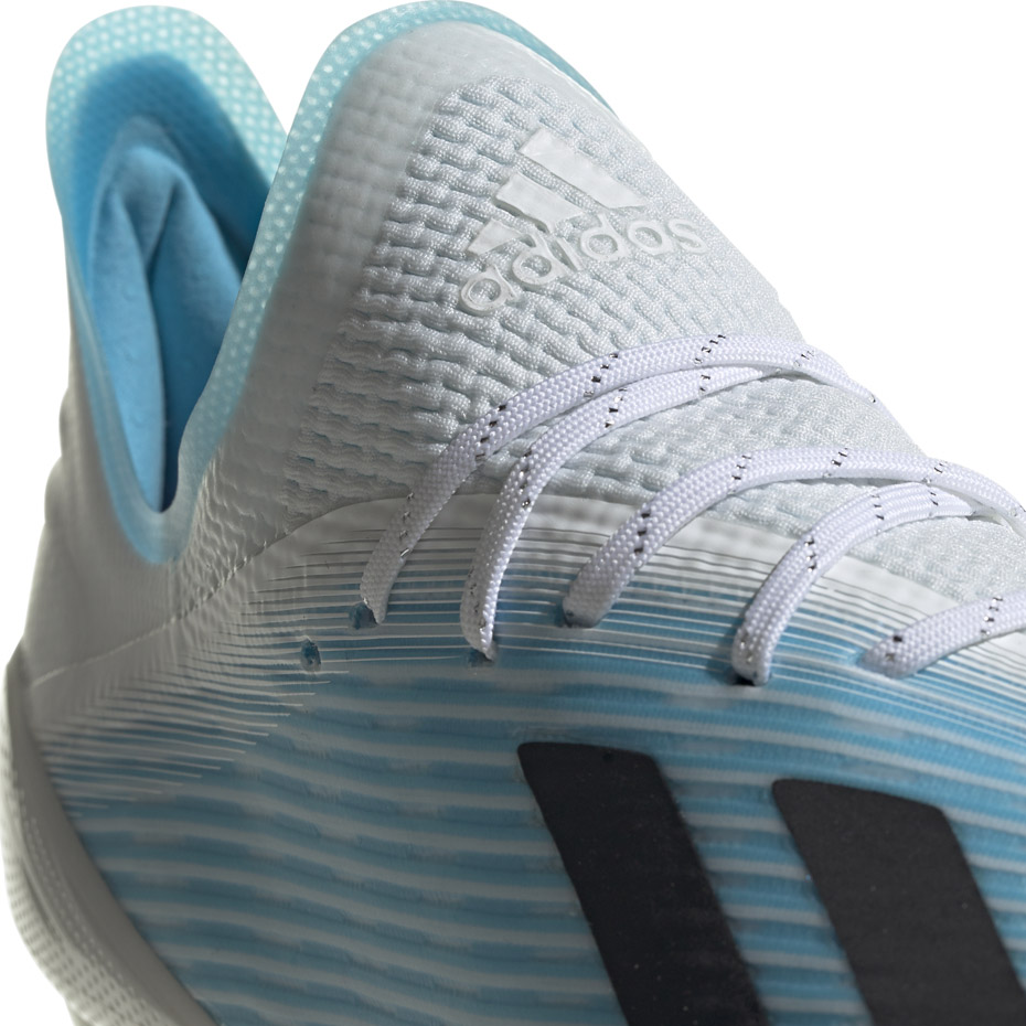Buty piłkarskie adidas X 19.1 FG niebiesko białe F35316 - obrazek 6