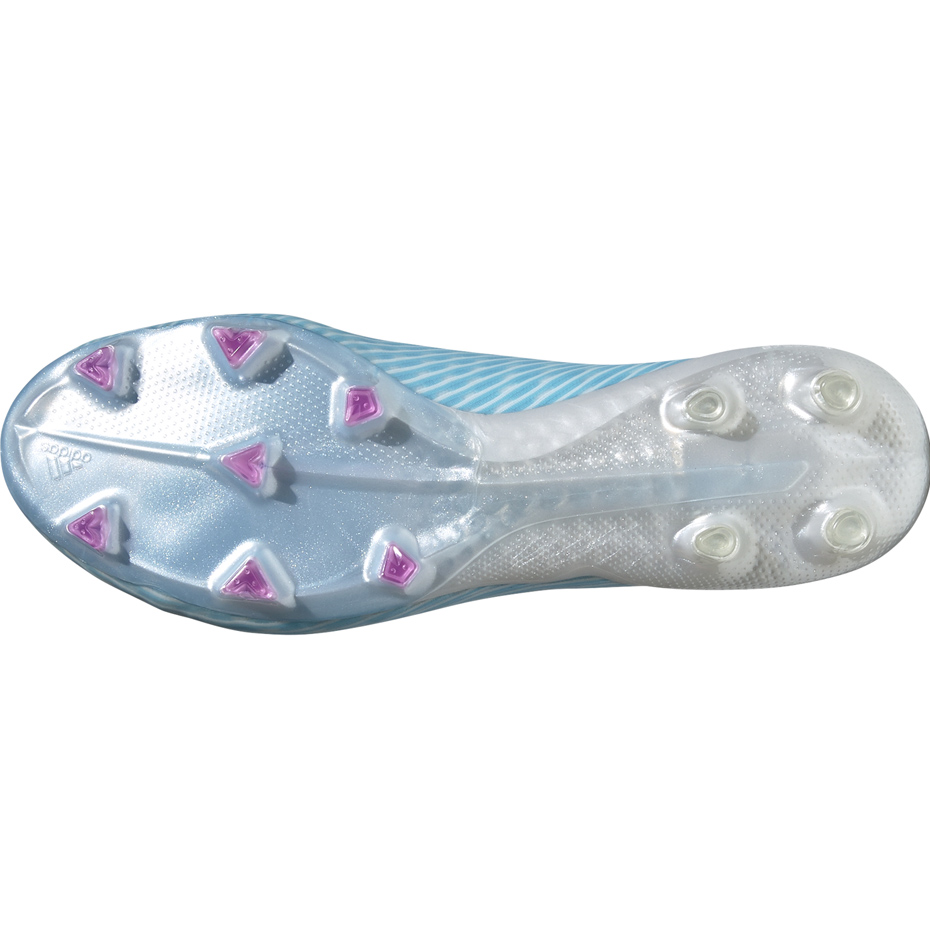 Buty piłkarskie adidas X 19.1 FG niebiesko białe F35316 - obrazek 7