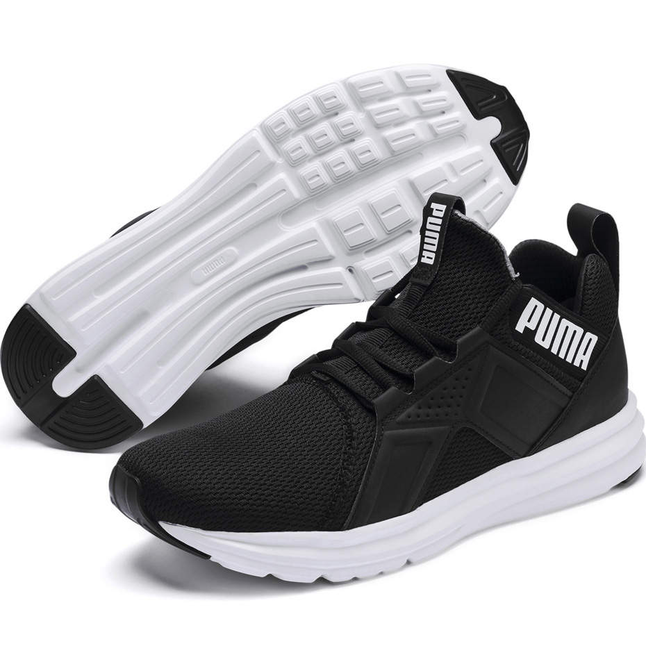 Buty męskie Puma Enzo Sport czarno białe 192593 01 - obrazek 4