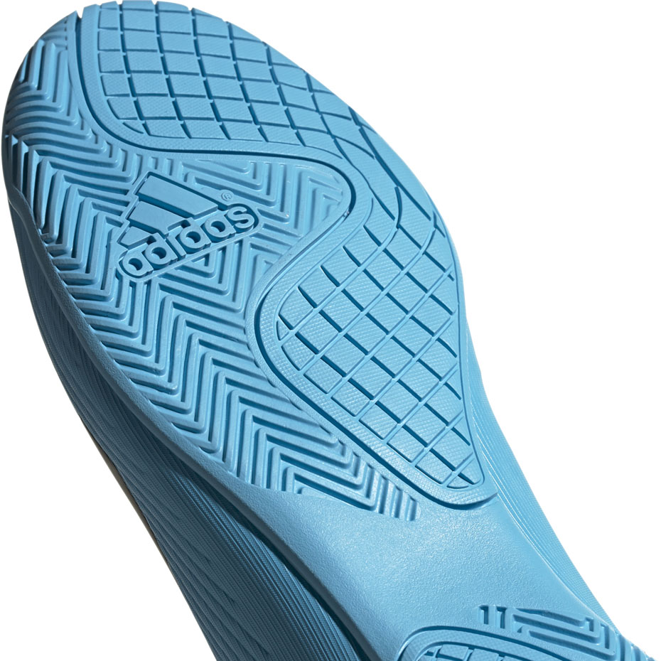 Buty piłkarskie adidas X 19.4 IN niebiesko białe F35341 - obrazek 6