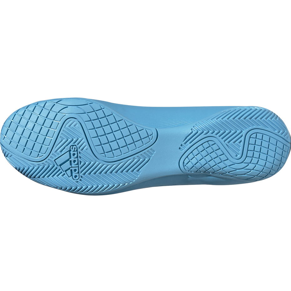 Buty piłkarskie adidas X 19.4 IN niebiesko białe F35341 - obrazek 7