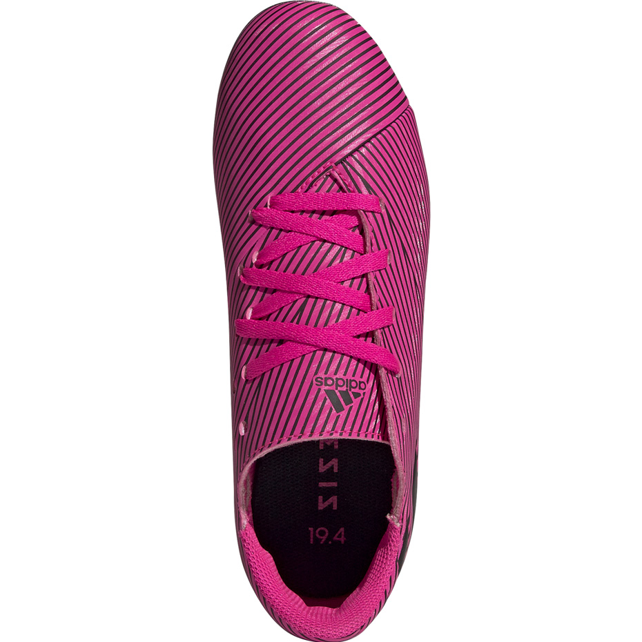Buty piłkarskie adidas Nemeziz 19.4 FxG JUNIOR różowe F99949 - obrazek 2
