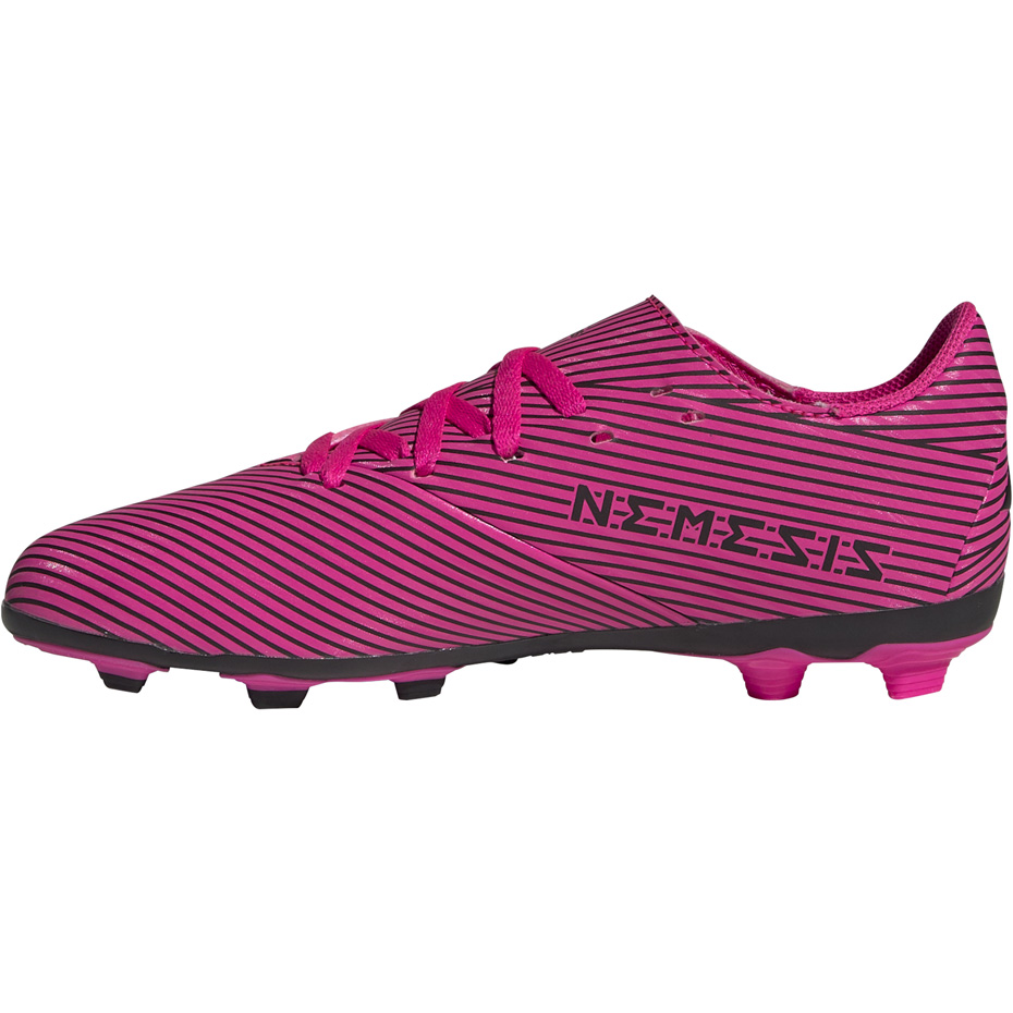 Buty piłkarskie adidas Nemeziz 19.4 FxG JUNIOR różowe F99949 - obrazek 3