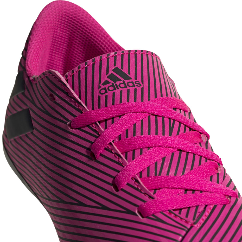 Buty piłkarskie adidas Nemeziz 19.4 FxG JUNIOR różowe F99949 - obrazek 4