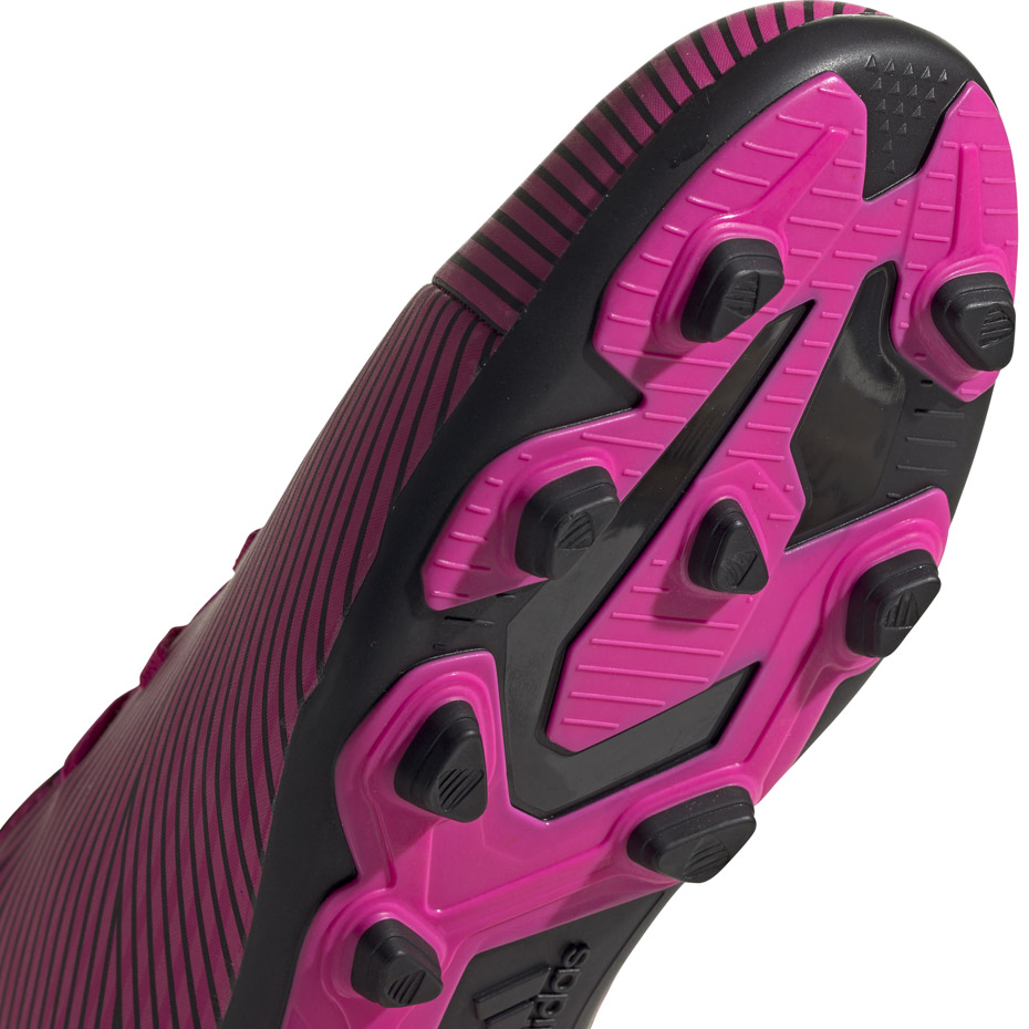Buty piłkarskie adidas Nemeziz 19.4 FxG JUNIOR różowe F99949 - obrazek 6