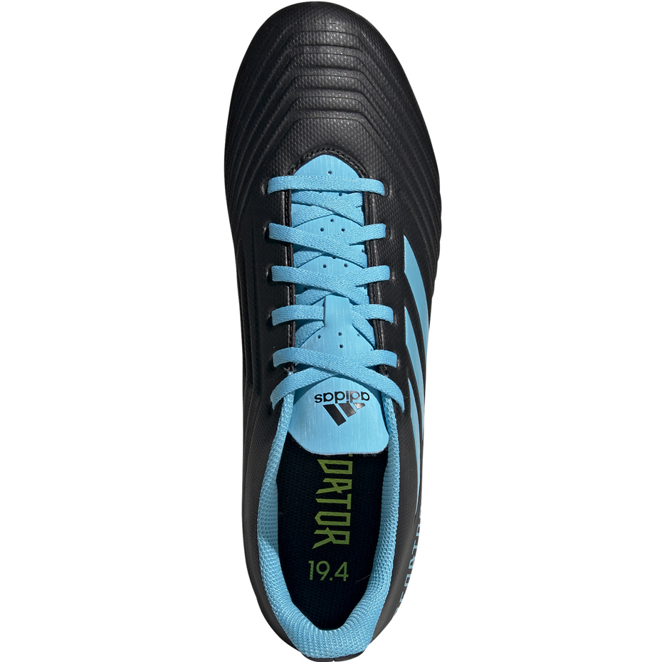 Buty piłkarskie adidas Predator 19.4 FxG czarno niebieskie F35598 - obrazek 2