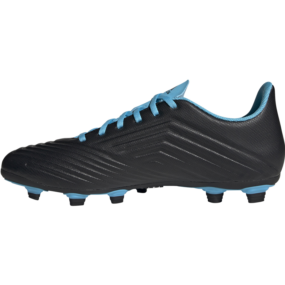 Buty piłkarskie adidas Predator 19.4 FxG czarno niebieskie F35598 - obrazek 3