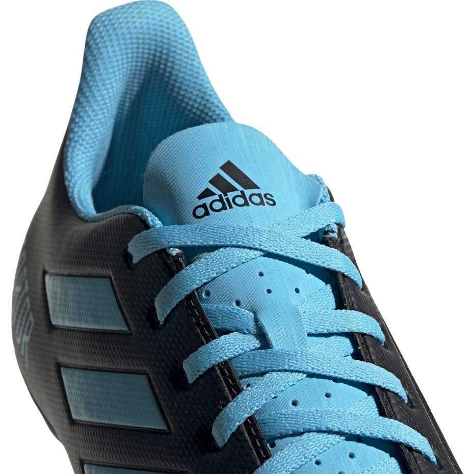 Buty piłkarskie adidas Predator 19.4 FxG czarno niebieskie F35598 - obrazek 4