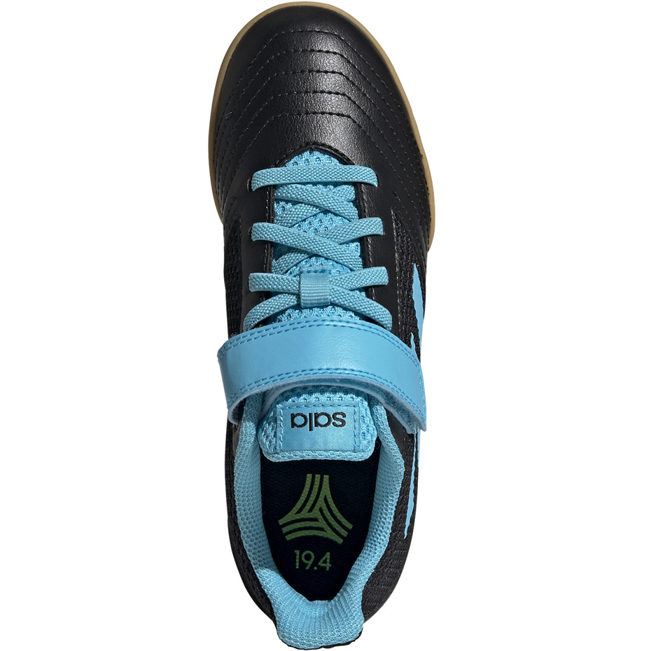 Buty piłkarskie adidas Predator 19.4 H&L IN Sala JUNIOR czarno niebieskie G25831 - obrazek 2