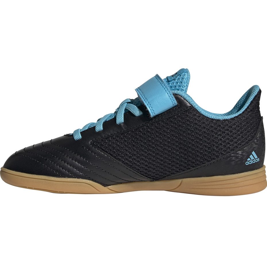 Buty piłkarskie adidas Predator 19.4 H&L IN Sala JUNIOR czarno niebieskie G25831 - obrazek 3