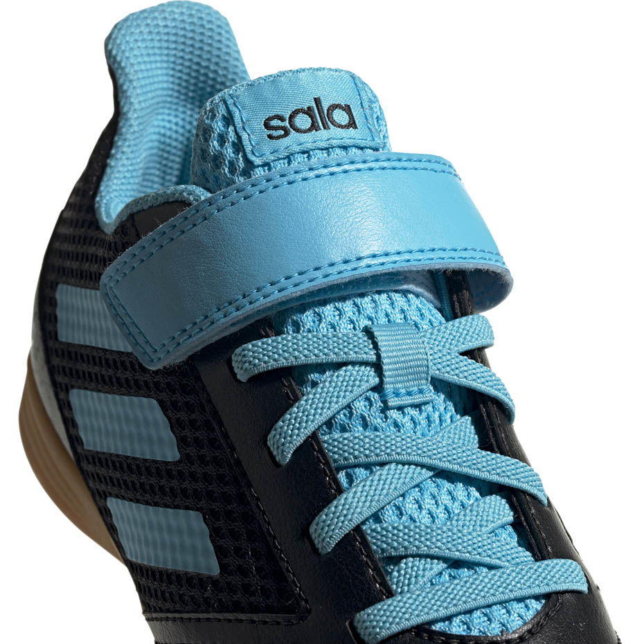 Buty piłkarskie adidas Predator 19.4 H&L IN Sala JUNIOR czarno niebieskie G25831 - obrazek 4