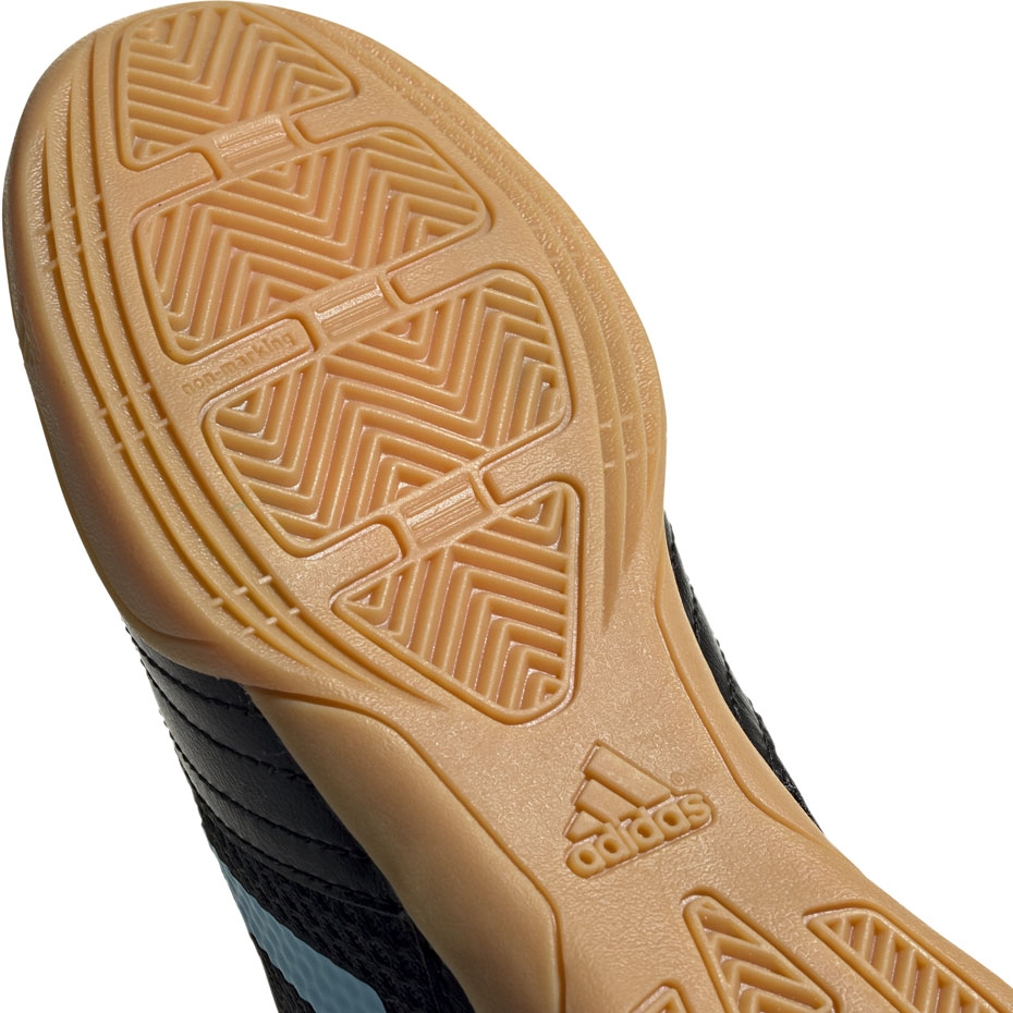Buty piłkarskie adidas Predator 19.4 H&L IN Sala JUNIOR czarno niebieskie G25831 - obrazek 6
