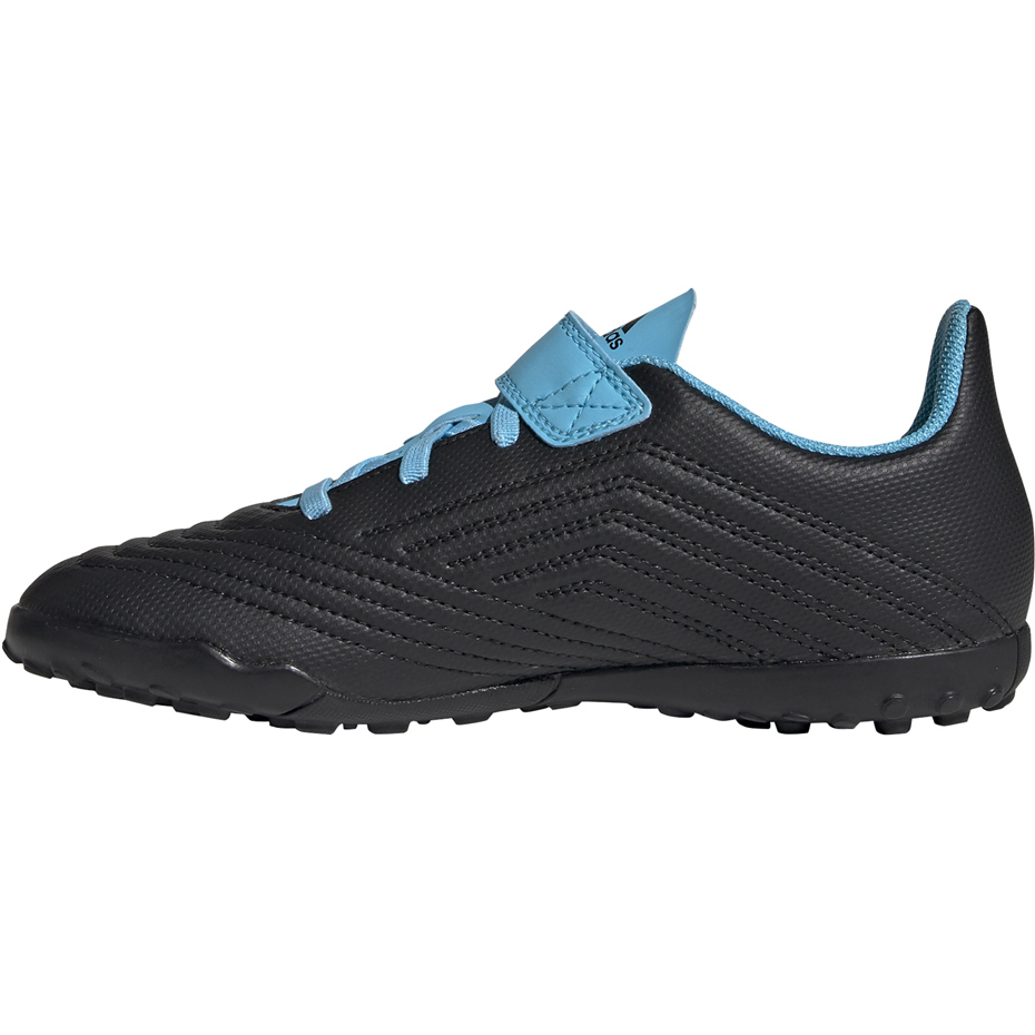 Buty piłkarskie adidas Predator 19.4 H&L TF JUNIOR czarno niebieskie G25827 - obrazek 2