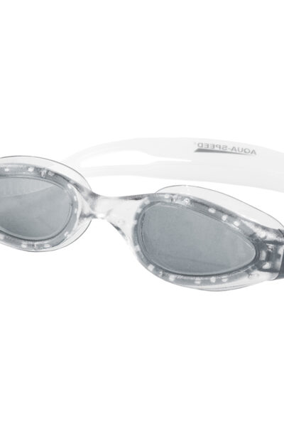 OKULARY PŁYWACKIE AQUA-SPEED MANTA biało/srebrne 53 /048
