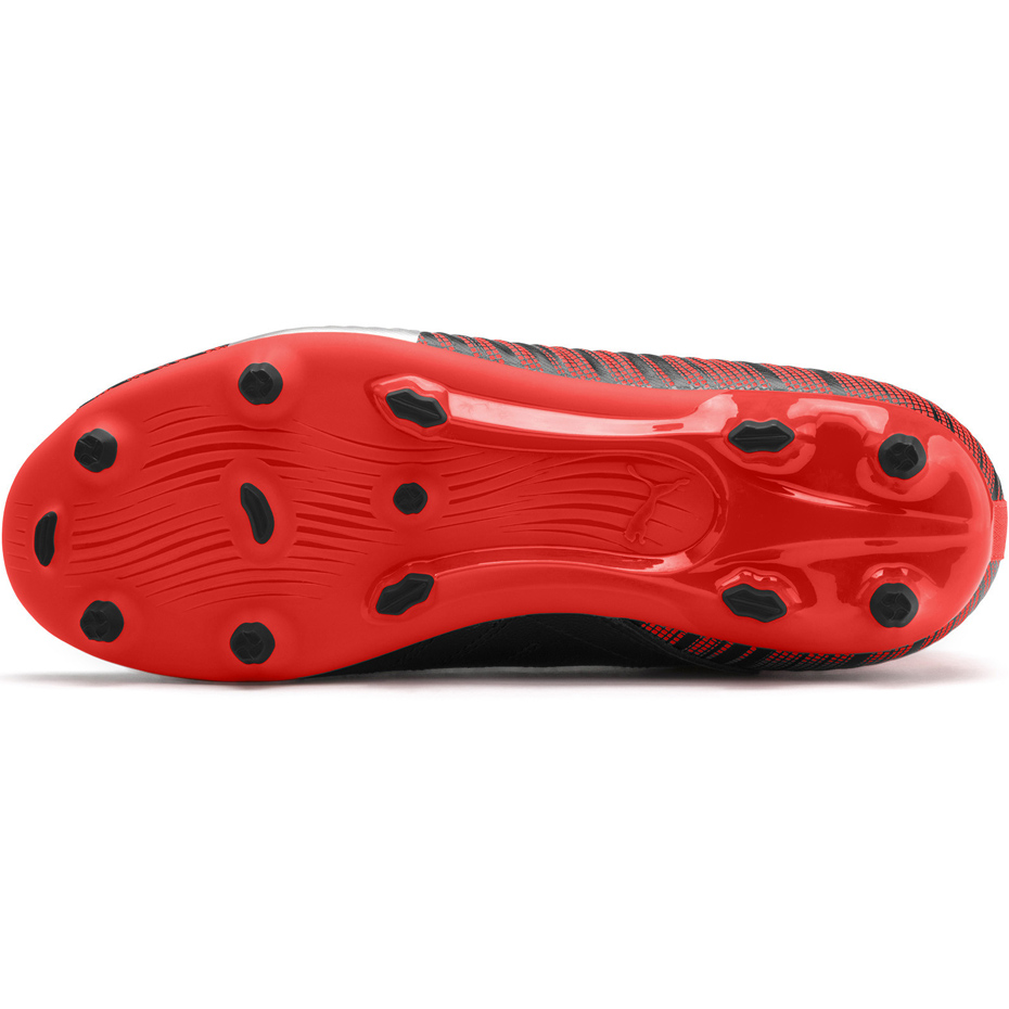 Buty piłkarskie Puma One 5.3 FG AG JUNIOR czerwono czarne 105657 01 - obrazek 6