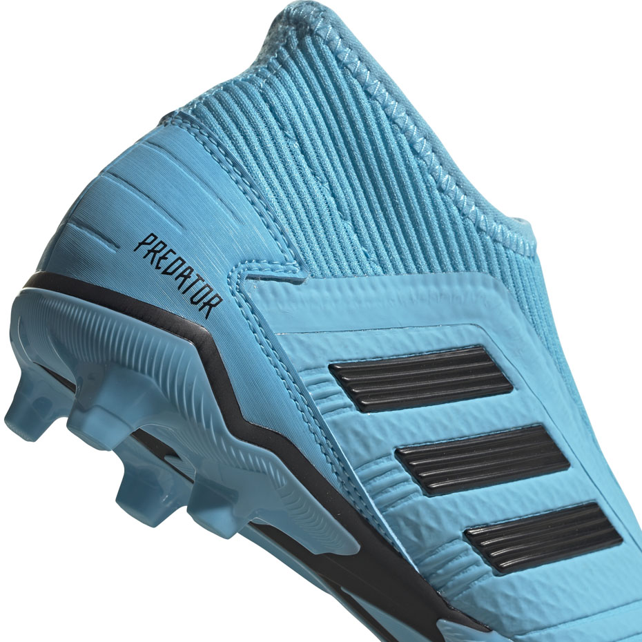 Buty piłkarskie adidas Predator 19.3 LL FG JUNIOR niebieskie EF9039 - obrazek 5