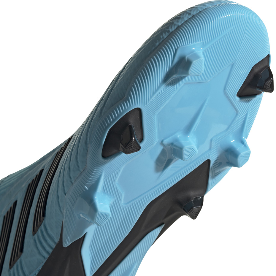 Buty piłkarskie adidas Predator 19.3 LL FG JUNIOR niebieskie EF9039 - obrazek 6