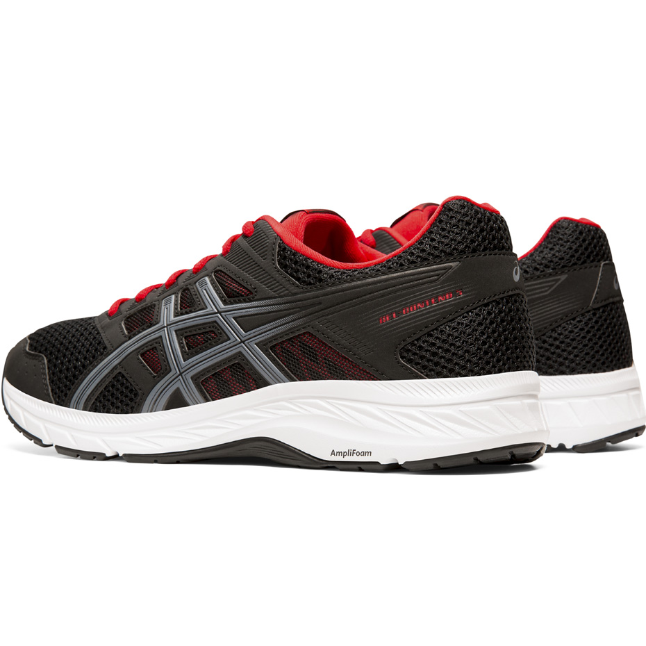 Buty męskie do biegania Asics Gel Contend 5 czarno czerwone 1011A256 005 - obrazek 4