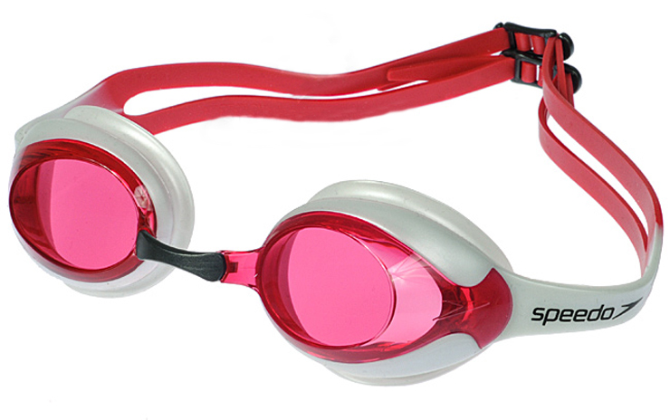 Okulary pływackie Speedo Merit różowo/biały /78909