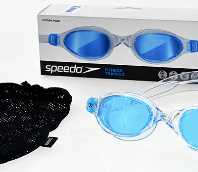 OKULARY PŁYWACKIE SPEEDO FUTURA PLUS przeźroczysto/niebieskie /93537