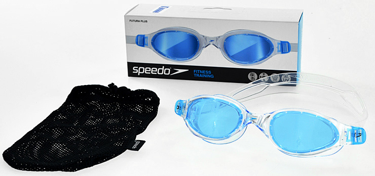 OKULARY PŁYWACKIE SPEEDO FUTURA PLUS przeźroczysto/niebieskie /93537