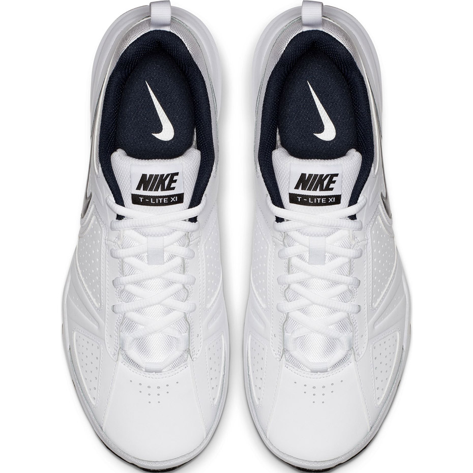 Buty męskie Nike T Lite XI biało czarne 616544 101 - obrazek 2