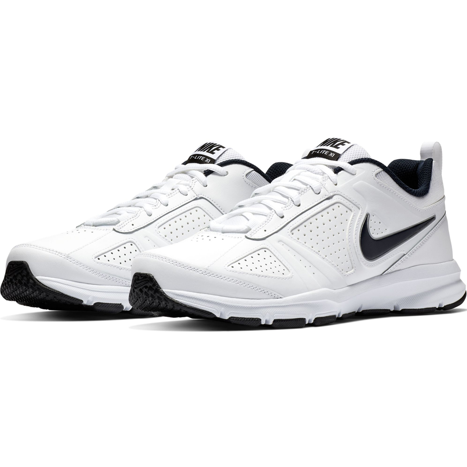 Buty męskie Nike T Lite XI biało czarne 616544 101 - obrazek 4