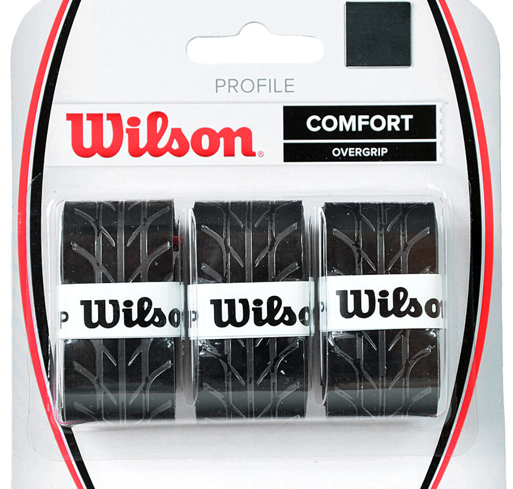 Owijka Wilson Profile Comfort Overgrip czarna 3szt WRZ4025BK