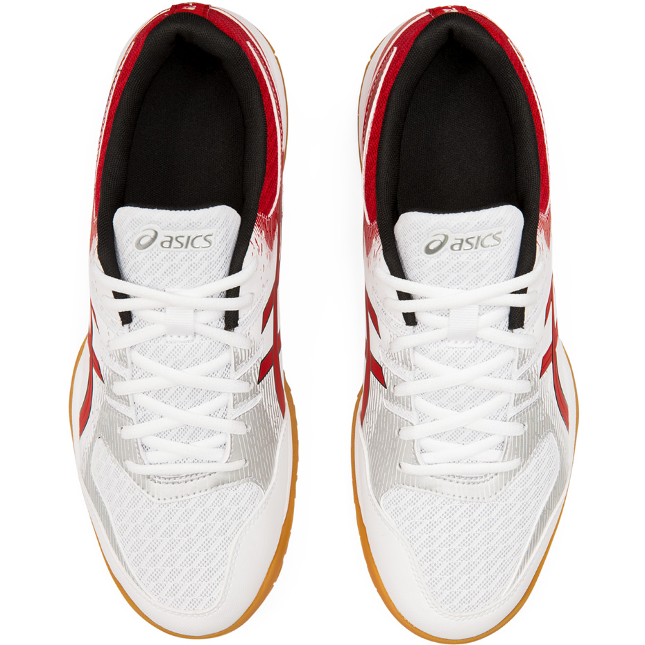 Buty męskie do siatkówki Asics Gel Rocket 9 biało czerwone 1071A030 101 - obrazek 2