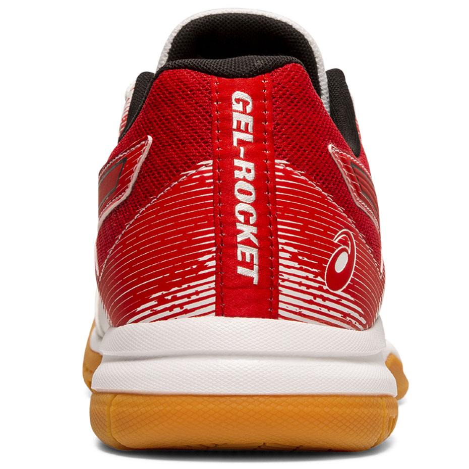 Buty męskie do siatkówki Asics Gel Rocket 9 biało czerwone 1071A030 101 - obrazek 6