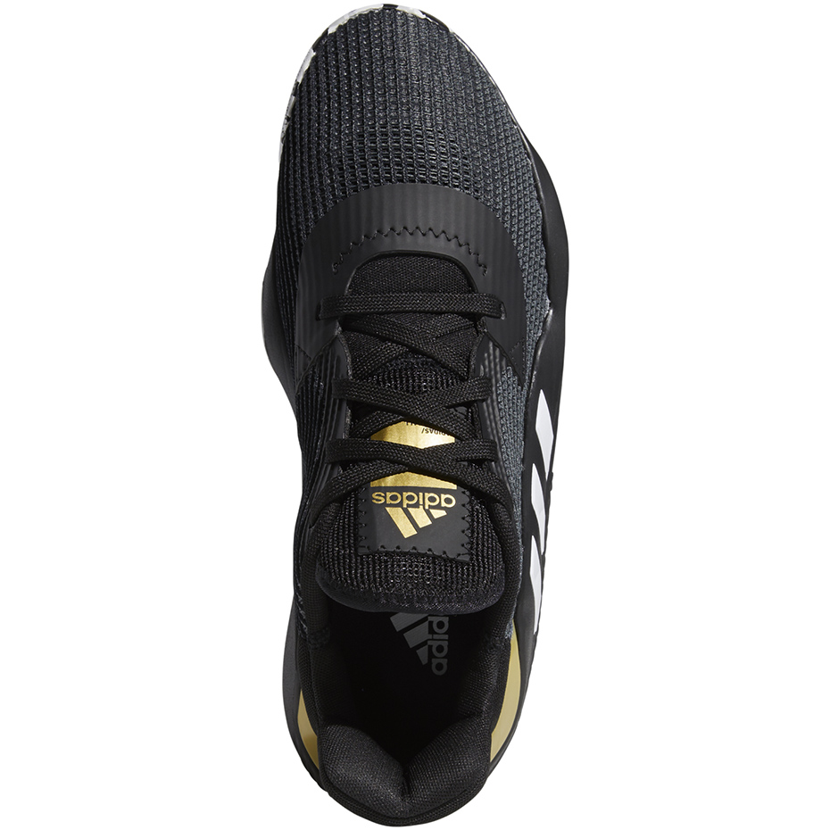 Buty męskie adidas Pro Bounce 2019 Low czarno-białe EF0469 - obrazek 2