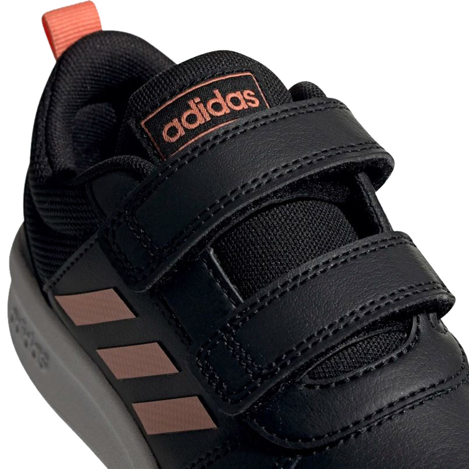 Buty dla dzieci adidas Tensaur C czarno-pomarańczowe EF1099 - obrazek 4