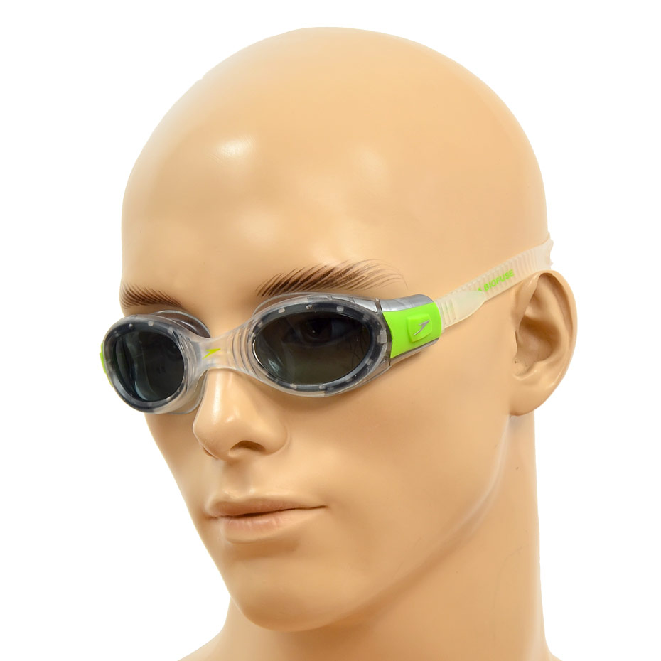 OKULARY PŁYWACKIE SPEEDO FUTURA BIOFUSE JR czarno/zielone 37239
