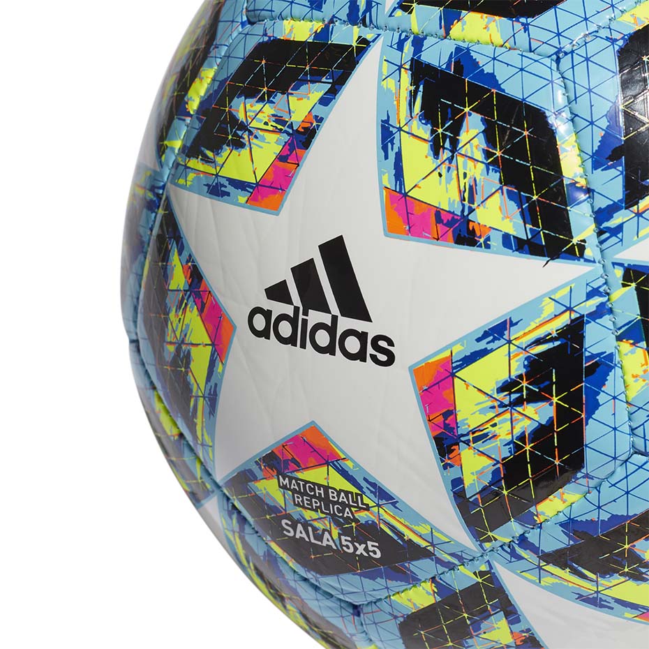 Piłka nożna adidas Finale Sala 5x5 biało niebiesko czerwona DY2548 - obrazek 4