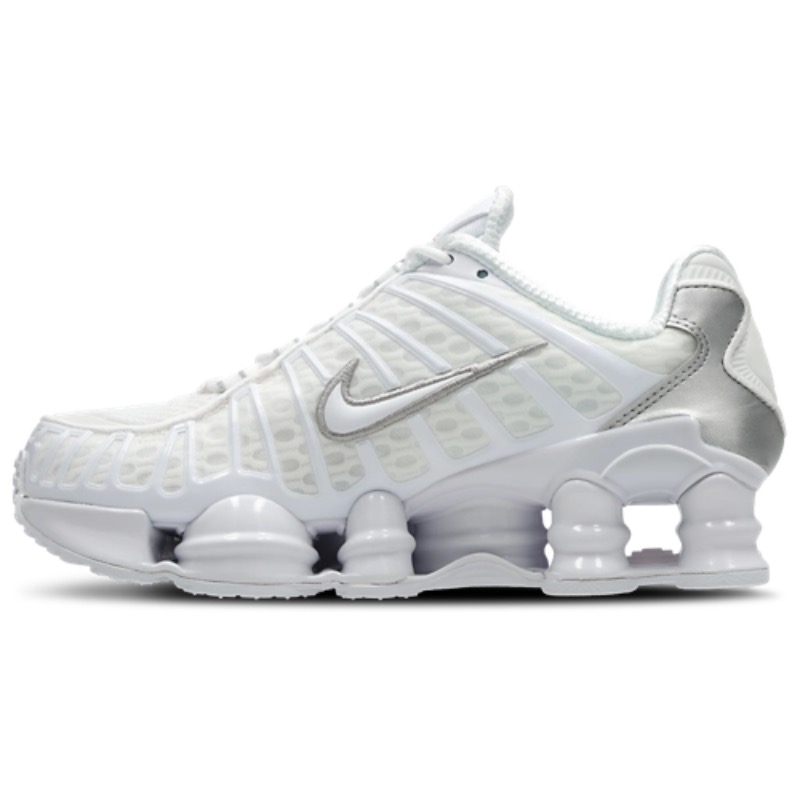Buty Nike Shox TL Białe White Metallic Silver AR3566-100 - obrazek 2