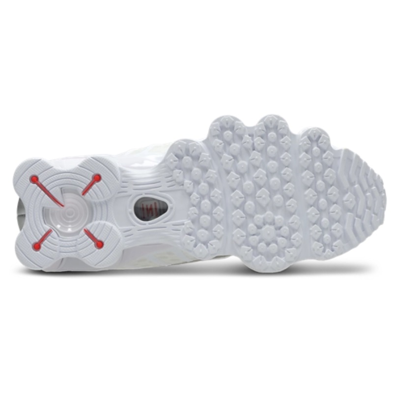 Buty Nike Shox TL Białe White Metallic Silver AR3566-100 - obrazek 5