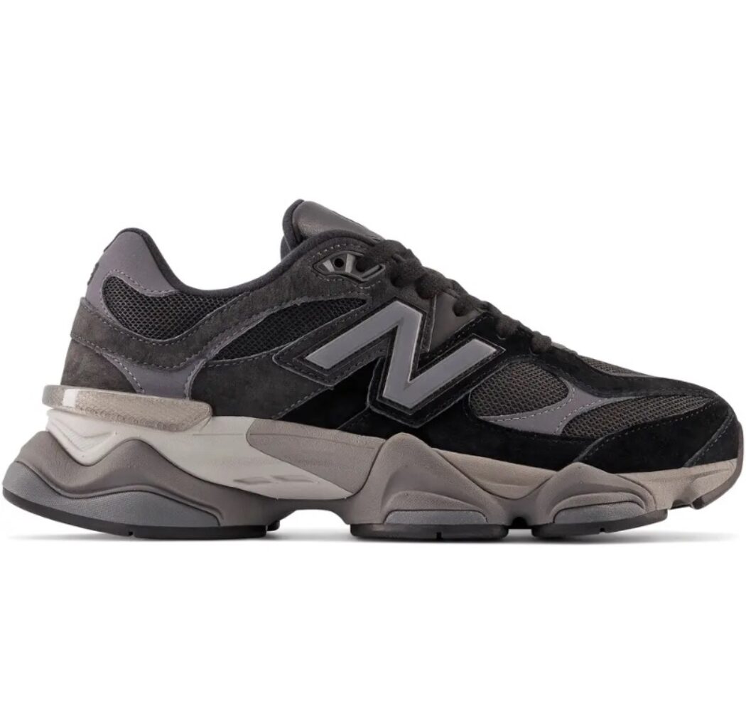 New Balance 9060 Black U9060BLK Czarne zamszowe sneakersy