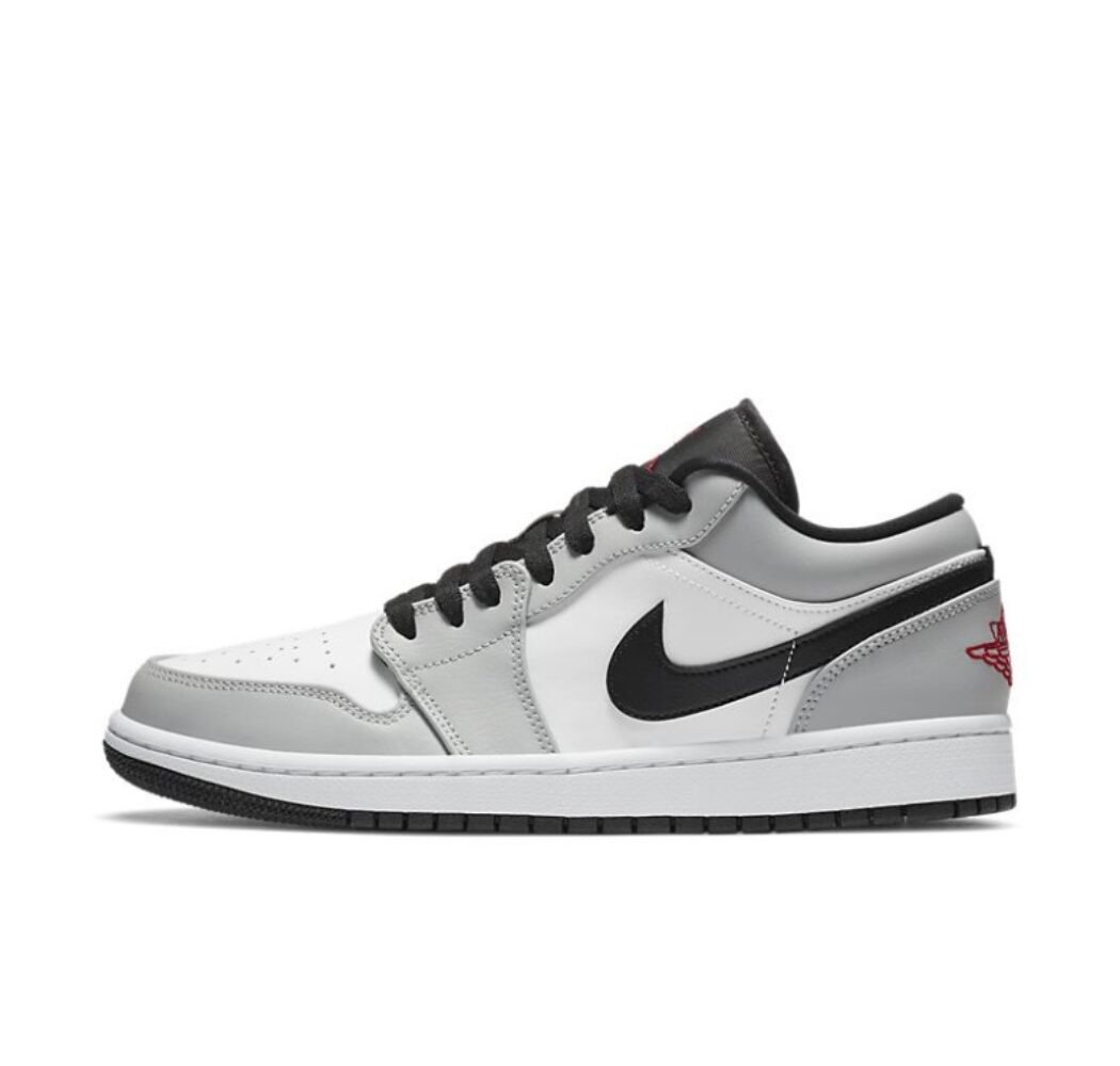 Buty Air Jordan 1 Low Light 553558-030 Biało-Szare